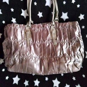 Large satin tote bag